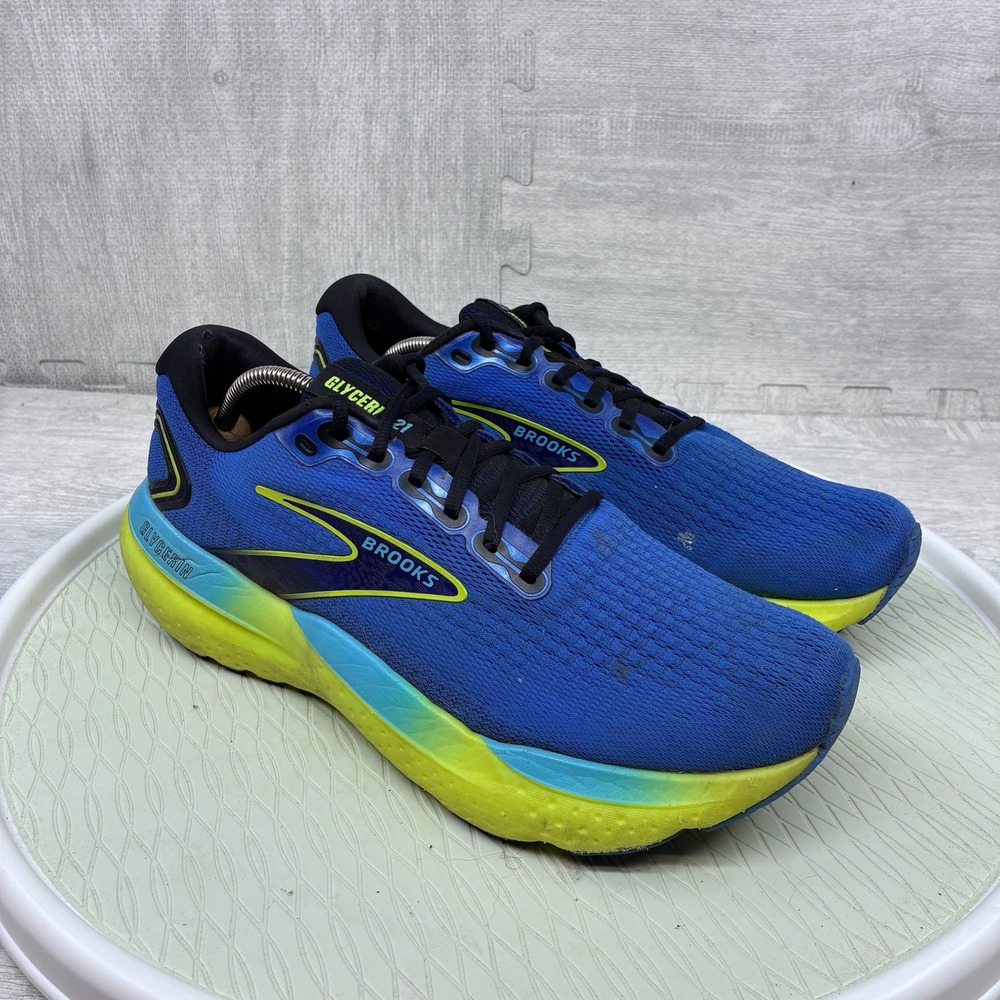 Brooks Glycerin GTS 21 Running Shoes Mens 12 Blue Nightlife Sneakers 1104191D429 - Picture 3 of 8